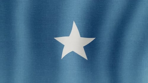 Waving Somalia Flag Loop Animation