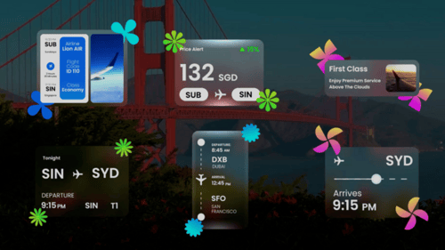 Modern Travel Information Widget