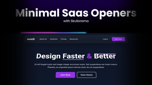 Minimale SaaS-Opener