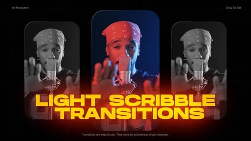 Urban Scribble Burn Transitions for Reels & Shorts MOGRT