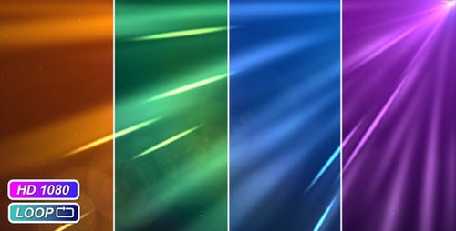 Colorful Dynamic Light Rays with Lens Flares