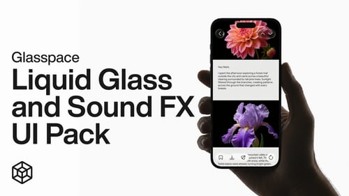 Glasspace - Liquid Glass and Sound FX UI Pack