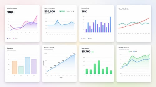 SaaS UI Data Visuals