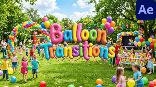Balloons Transitions for After Effects