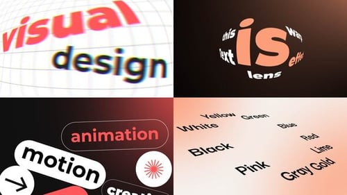 Modern Kinetic Typography Animations | MOGRT for Premiere Pro