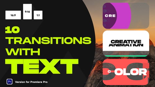 Transitions with Text