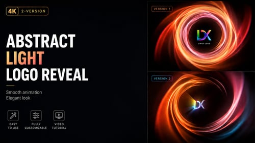 Abstract Light Logo Reveal