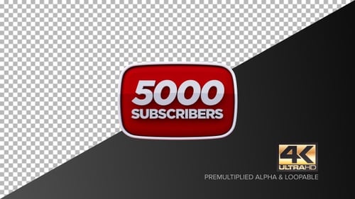 Dynamic YouTube Subscriber Milestone Celebration Animation