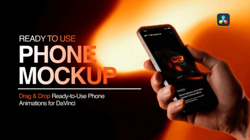 Fully Animatable Mobile Mockups for DaVinci Resolve