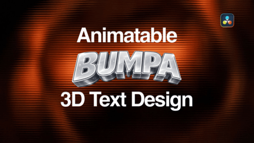 Animatable 3D Text Design for DaVinci Resolve