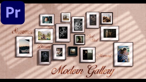 Moderne Album-Deko-Fotogalerie — Premiere Pro