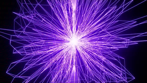 Abstract Glowing Neon Plexus Lines Network Background