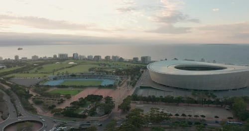 Aerial View of City Cape Town Republic South Africa