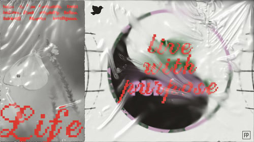 Blurred Plastic Effect Overlay Title