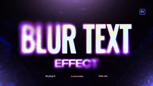 Blur Text Effects - MOGRT