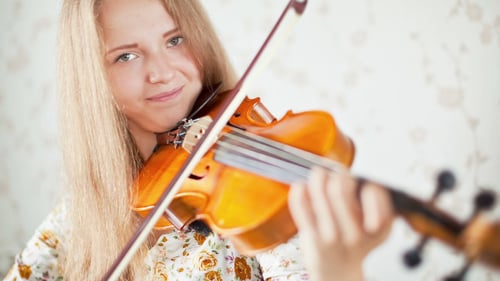 Violinist Playing the Violin