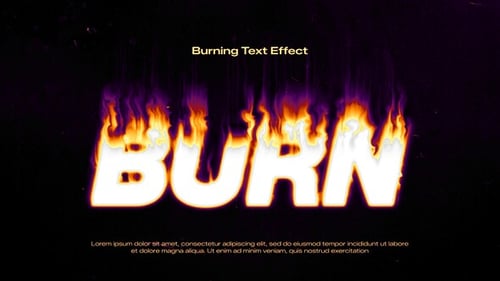 Burning Text Effect