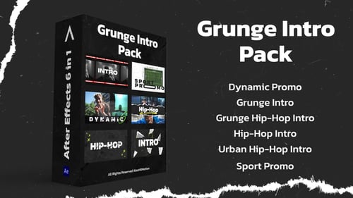 Großes Grunge-Intro-Paket