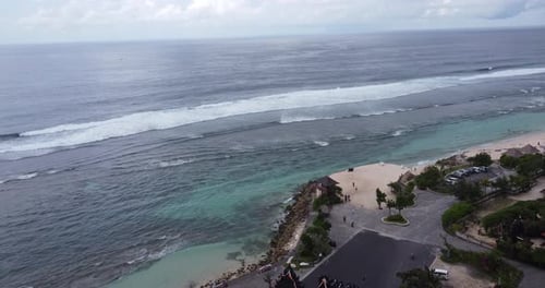 Tropical Beach Coastline Aerial View