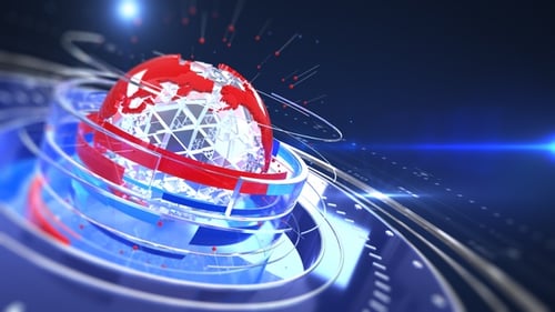Digital Globe News Broadcast Intro Animation