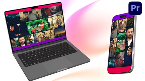 Dynamic Multiscreen Opener Split Screen Intro MOGRT