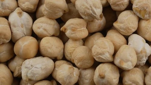 Close Up of Dried Chickpeas
