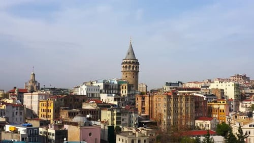 Goldenes Horn und Galataturm-Luftbild