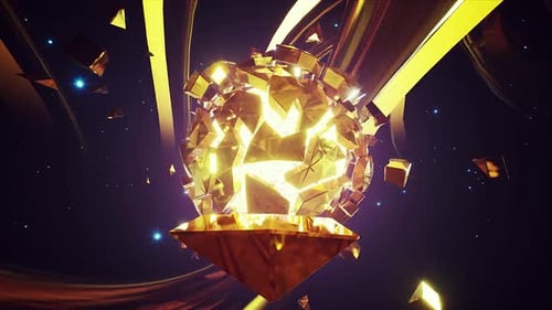 Glowing Golden Shards