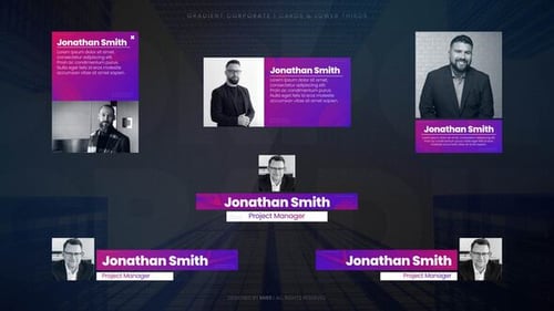 Gradient Corporate Cards and Lower Thirds (MoGRT)