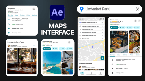 Map UI Animation