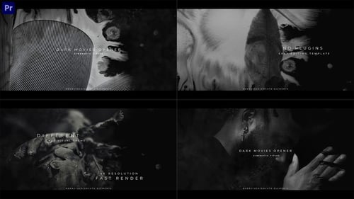 Dark Cinematic Opener with Gritty Ink Textures