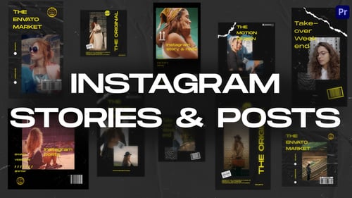 10 in1 Instagram Stories & Posts Mogrt