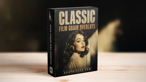 Classic Movie Grain Overlays Effects for Premiere Pro 4K Only