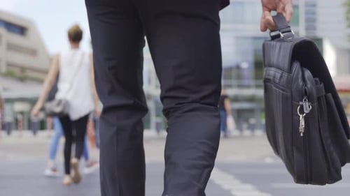 Walking Businessman Feet.
