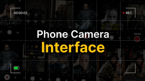 Phone Camera Interface - Vertical Mode