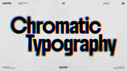 Chromatic Aberration Typography | MOGRT