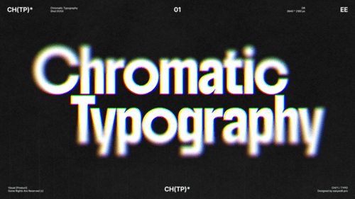 Chromatic Aberration Typography | DR