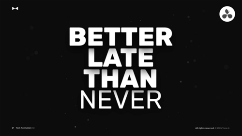 Kinetic Text Animation