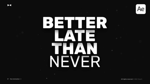 Kinetic Text Animation