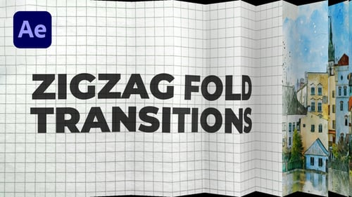 Zigzag Fold Transitions for After Effects
