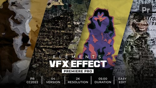 Textured Paper and Newspaper Collage Cutout Video Effects Pack