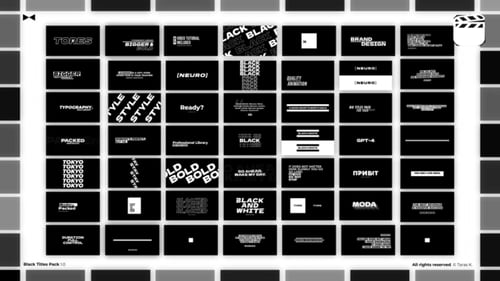 Modern Animated Title Pack with Dynamic Typography and Glitch Effects