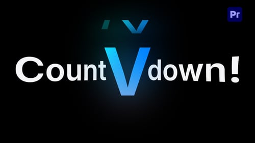 Roman Numeral Countdown Animation with Glowing Gradients
