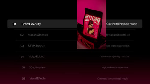 Modern Interactive Carousel Portfolio and Service Showcase