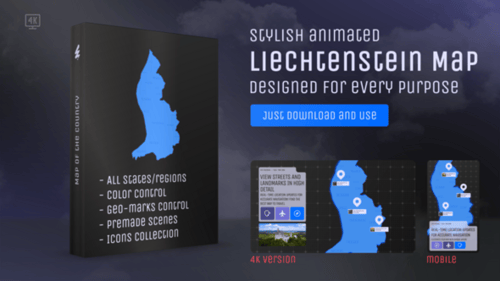 Liechtenstein Map – Principality of Liechtenstein Map Kit