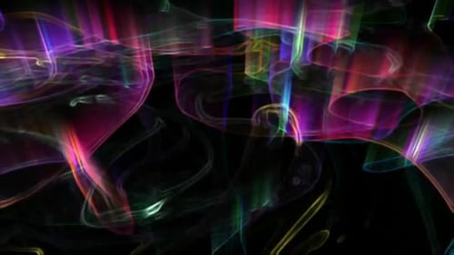 Vibrant Fluid Abstract Lines Flowing Motion Background