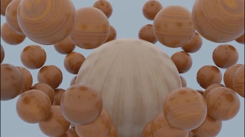 Forme des boules qui se détruisent avec un effet inverse en mouvement