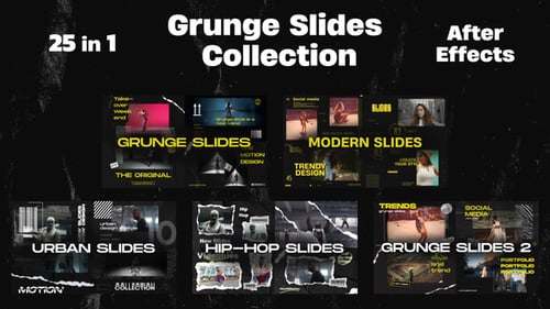 Grunge Slides Collection 25in1