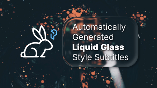 Bunny Captions - Liquid Glass | Auto-Generated Subtitles for DaVinci