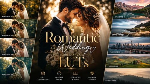 Romantic Wedding And Standard LUTs